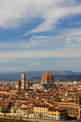 Fototapeta premium Panorama of the ancient city of Florence, Italy