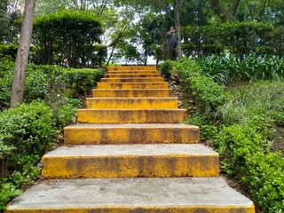 Public park staircase in Mexico City