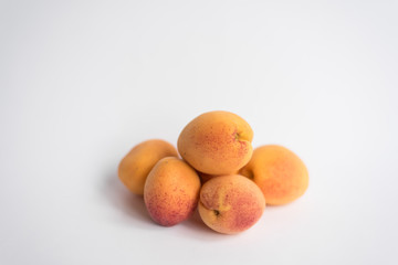 oranges on white background
