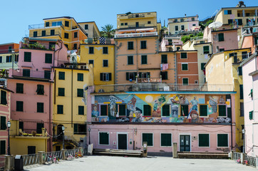 Fototapeta na wymiar Cinque Terre - Picturesque fishermen villages in the province of La Spezia, Liguria, Italy 