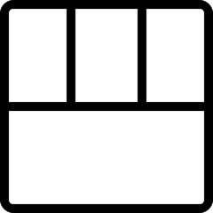 Bottom content section with row grid layout