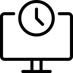 Desktop computer in standby mode after being idle