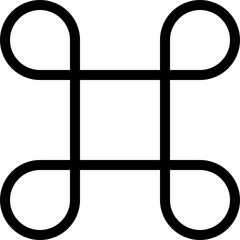 Computer command key button in macintosh system