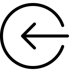 Left exit direction as digital backward navigation