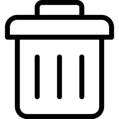 Trash can with lid for recycle garbage