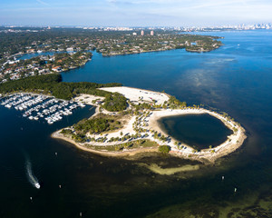 Matheson Hammock Park Miami Florida Aerial