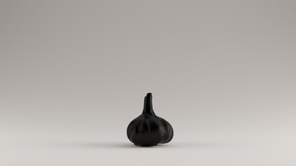 Black Gourmet Garlic Bulb 3d illustration 3d rendering