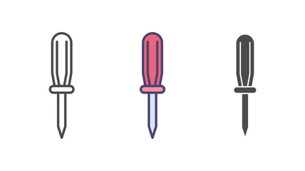 Screwdriver vector icon sign symbol