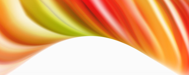 Color flowing waves, liquid conceptual abstract background