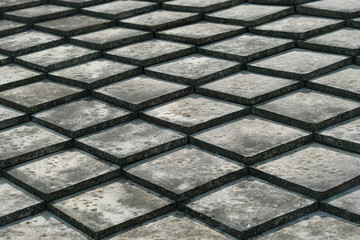 Tiles Roof from top view, Texture Background.Dark gray color.