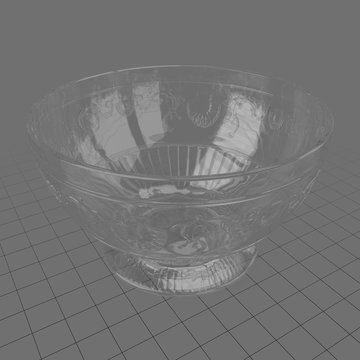 Modern glass bowl