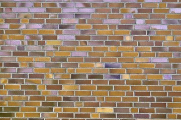 Yellow brick walls with old and weathered stones and cracks im high resolution