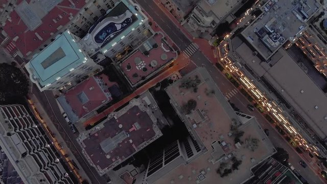 Monte Carlo and Monaco city in summer France sea town 4D drone evening flight