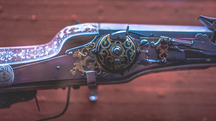 Antique Engraved Pistol Rifle Gun