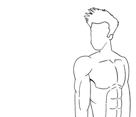 Design of man body draw