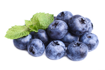 blueberry with mint