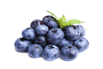 blueberry with mint