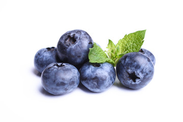 blueberry with mint