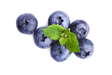 blueberry with mint