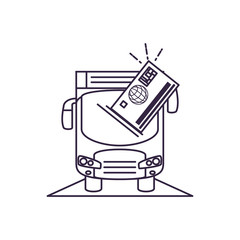 bus transport vehicle with credit card