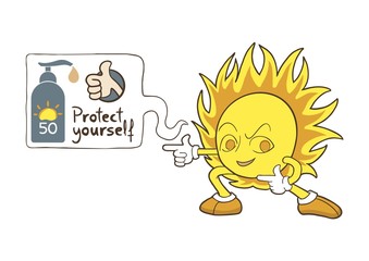 sun protect message