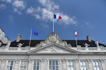 Fototapeta na wymiar Building of French embassy in Copenhagen, Denmark