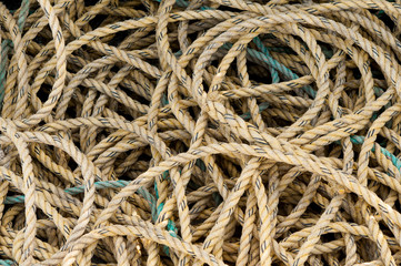 pile of fishing ropes