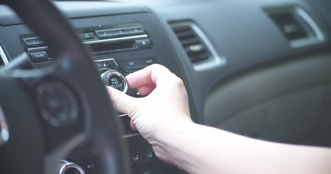 Turning Up The Volume On A Car Radio