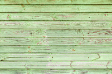 Obraz premium Green grungy wooden wall, frontal texture