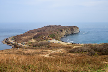 Russky Island, Far East of Russia. Vladivostok. Vyatlin cape