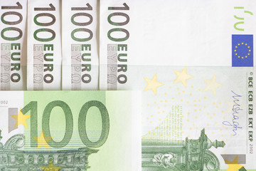 Euro banknote. euro currency bills.saving and making money concept