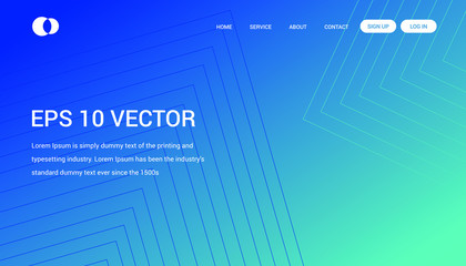  Website Landing Page Template with Gradients 