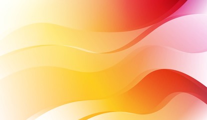 Abstract Shiny Waves. For Your Design Ad, Banner, Cover Page. Vector Illustration with Color Gradient.