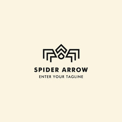 Spider Arrow Logo Concept Icon Arrow With Spider.