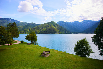 Mountain Lake Lago di Ledro, Italy