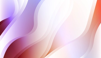 Abstract Shiny Waves. For Your Design Ad, Banner, Cover Page. Vector Illustration with Color Gradient.