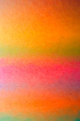 Abstract illustration of green, orange, pink, purple, red Impasto background