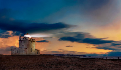 The Dyrhólaey Lighthouse (Icelandic: Dyrhólaeyjarviti) is a lighthouse located on the central south coast of Iceland.