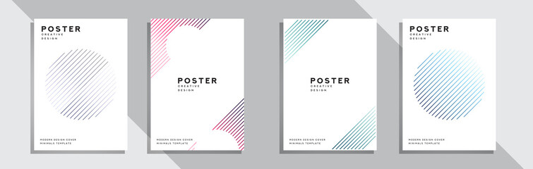 Minimalist Design Cover, Simple Line Decorations, background for Banner, Flyer, poster, brochure, catalog, etc.