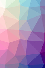 Illustration of abstract Purple vertical low poly background. Beautiful polygon design pattern.