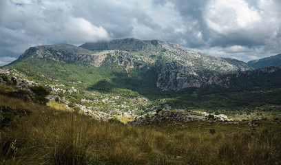 Fototapeta premium Sierra de Tramuntana mountains on Mallorca