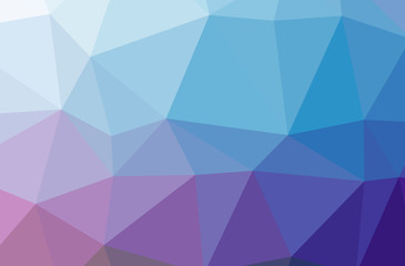 Illustration of abstract Blue, Purple horizontal low poly background. Beautiful polygon design pattern.