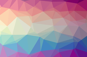 Illustration of abstract Blue And Purple horizontal low poly background. Beautiful polygon design pattern.