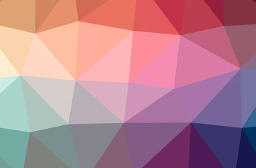 Illustration of abstract Red horizontal low poly background. Beautiful polygon design pattern.