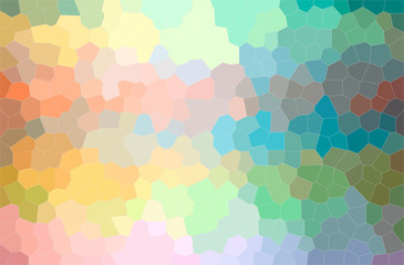 Fototapeta na wymiar Abstract illustration of green, orange, yellow Little Hexagon background