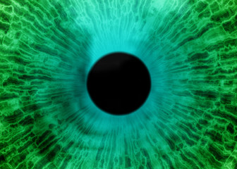 Eye, abstract digitally generated illustration for science, futuristic concepts, as backgrounds etc.