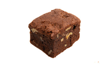 Chocolate Brownie isolated