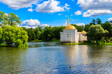 Turkish Bath pavilion in the Catherine Park in Tsarskoye Selo, Pushkin, Russia