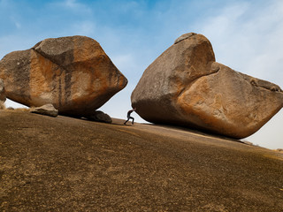 rocks in mountain 