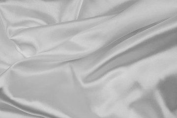 White silk fabric lines